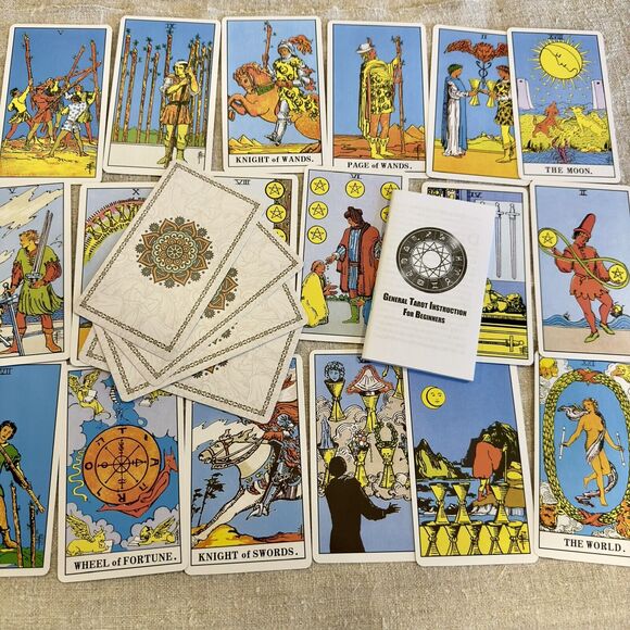 Original size tarot cards deck 3"x 5" 78 Cards Radiant Wise Spirit Tarot Pouch - Picture 6 of 16